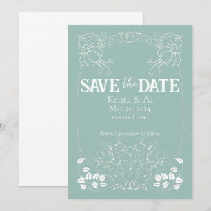 Wedding Announcement, Art Nouveau Invitation