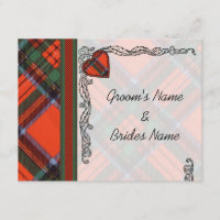 Wedding Announcement Invitation Royal Stewart