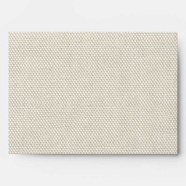 Wedding Antique Lace Linen White Classic Pretty Envelopes (Front)