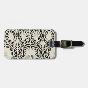 Wedding Antique Lace Linen White Classic Pretty Luggage Tag