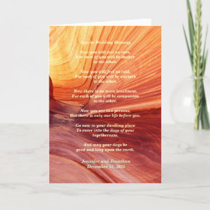 Wedding Apache Blessing Feel No Rain Inside v2 Card