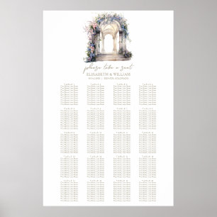 Wedding Arch 20 Table Wedding Seating Chart