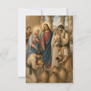 Wedding at Cana Catholic Matrimony Card