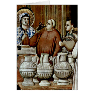 Wedding At Cana Detail By Giotto Di Bondone