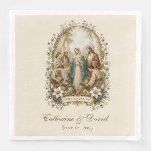 Wedding at Cana Feast Traditional Catholic Napkin