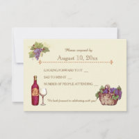 Wedding At The Vineyard Response Card