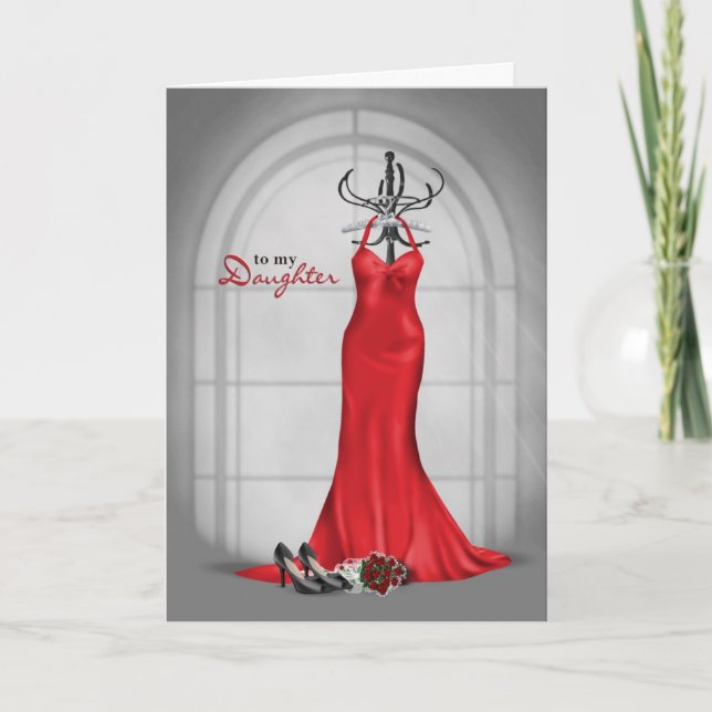 Wedding Attendant Request for Daughter Invitation (Front)