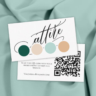 Wedding attire dress code insert QR code