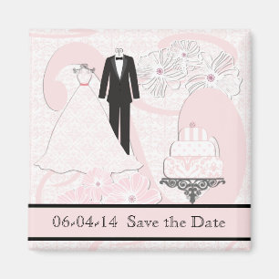 Wedding Attire Save the Date Magnet