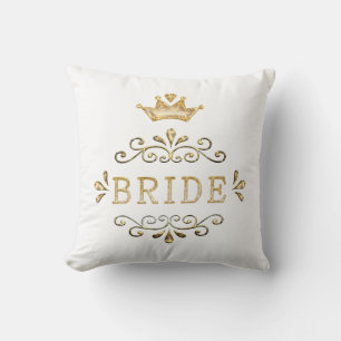 wedding, bachelorette party, gold party, glitter, throw pillow