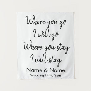 Wedding Backdrop for Christian Ceremony Decoration Tapestry