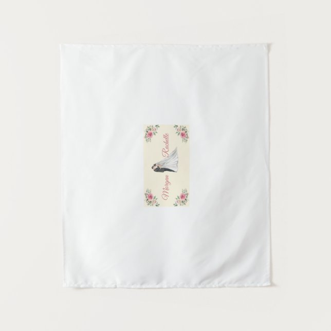 Wedding Backdrops Elegant Personalized Décor Tapestry (Front)