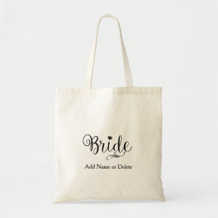 Wedding Bag for Bride Tote Budget Canvas Tote Bag
