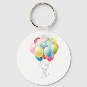 Wedding Balloons Bunch Keychain