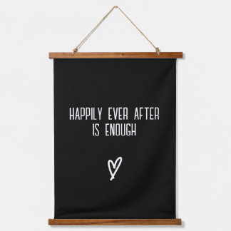 Wedding Banner - Happily Ever After- Heart- Love Hanging Tapestry