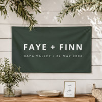Wedding Banner | Scandi Welcome Backdrop Sign