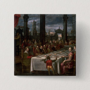 Wedding banquet 2 inch square button