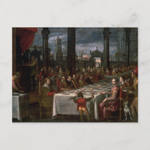 Wedding banquet postcard