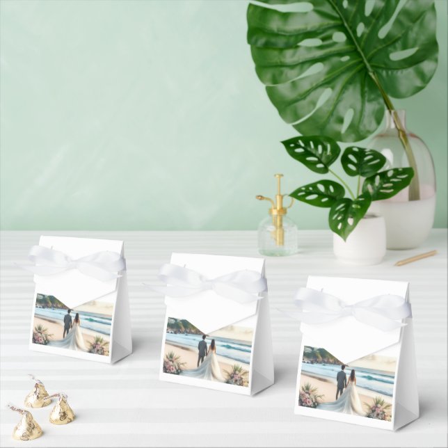 Wedding Beach Couples Favor Box (Multiple)