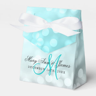 Wedding Beach Ombre Glitter Lights Favor Box