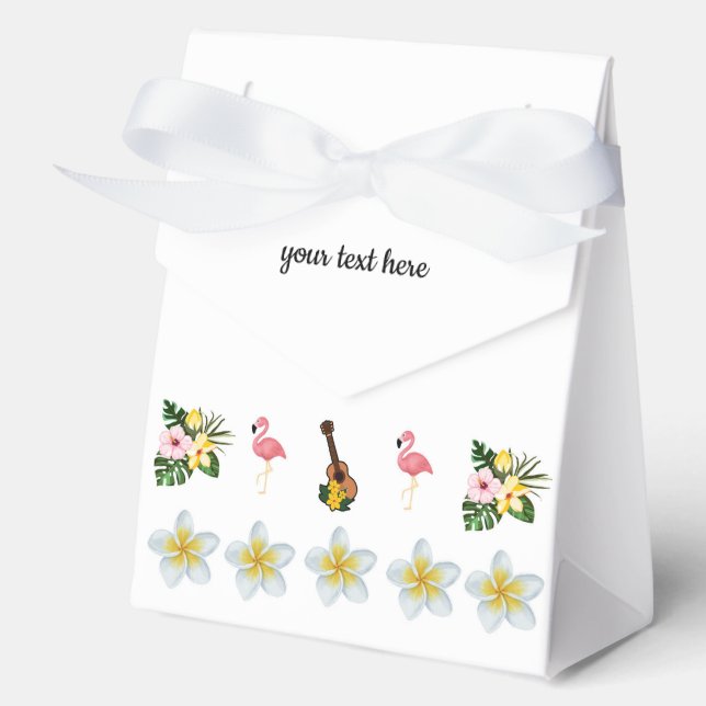 Wedding beach tropical summer Favour Box (Front)
