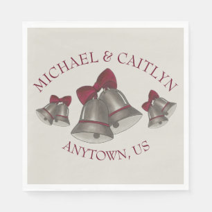 Wedding Bells Anniversary Engagement Party Chimes Napkin