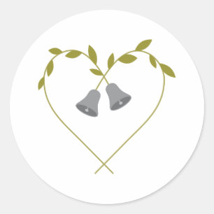 Wedding Bells Classic Round Sticker