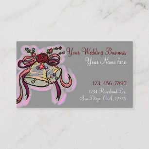 Wedding Bells customizable business cards