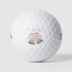 'Wedding Bells & Golf Balls' Wedding Favor Gift Balls