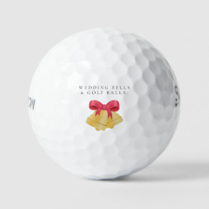 'Wedding Bells & Golf Balls' Wedding Favour Gift Balls