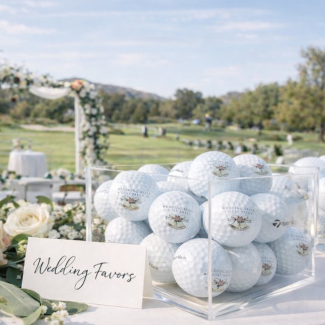'Wedding Bells & Golf Balls' Wedding Favour Gift  Balls (Creator Uploaded)