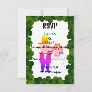 WEDDING BELLS  RSVP CARD