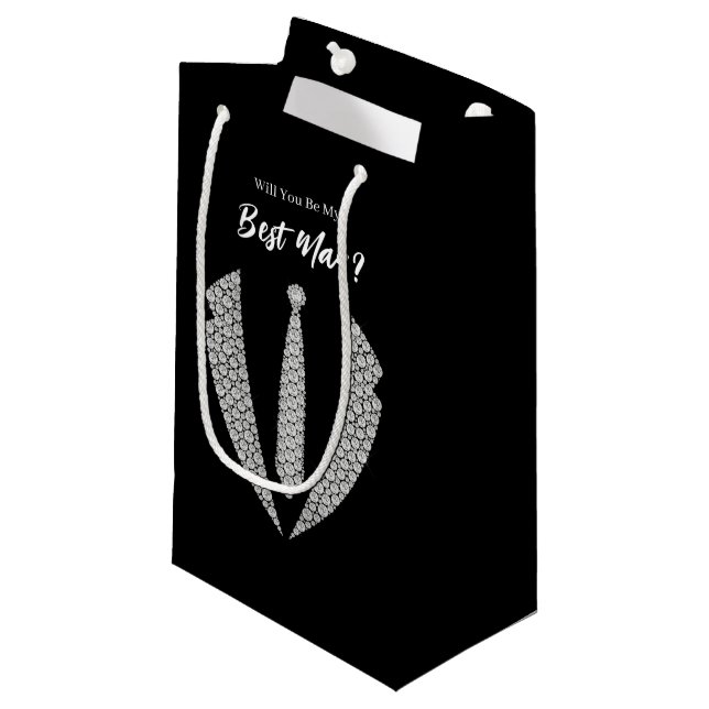 Wedding Best Man Gift Bag (Front Angled)