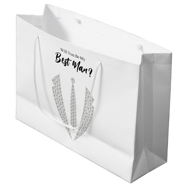 Wedding Best Man Gift Bag (Front Angled)