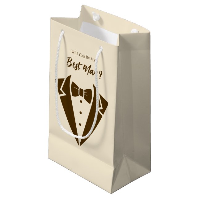 Wedding Best Man Gift Bag (Front Angled)