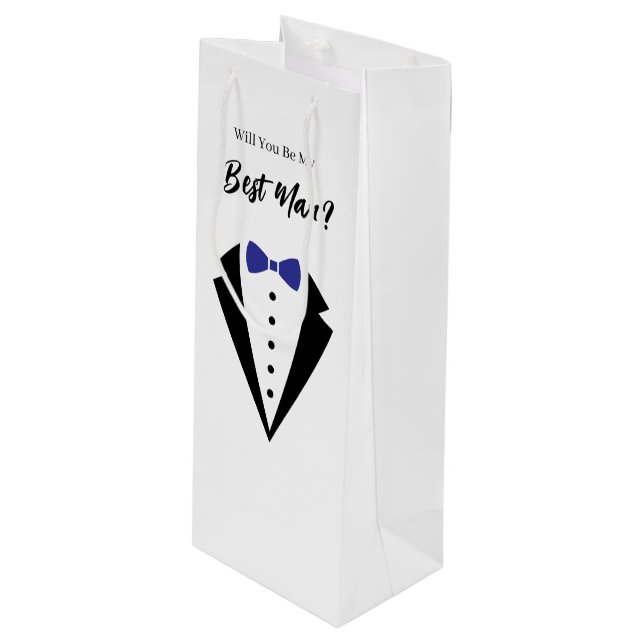 Wedding Best Man Gift Bag (Front Angled)