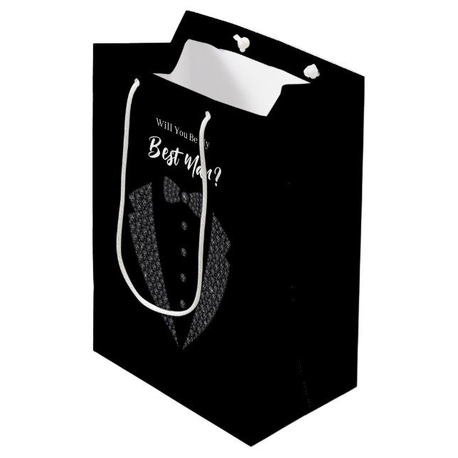 Wedding Best Man Gift Bag (Front Angled)
