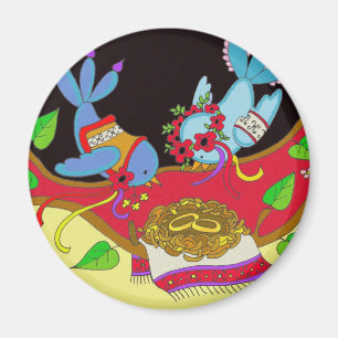 Wedding Birds Ukrainian Folk Art Magnet