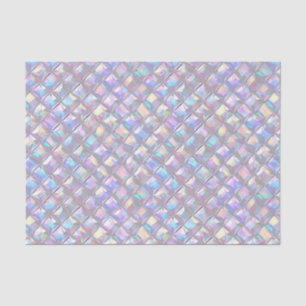 Wedding Birthday Decoupage Iridescent Geometric 3 Tissue Paper