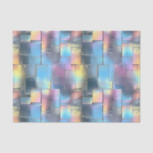 Wedding Birthday Decoupage Iridescent Geometric 6 Tissue Paper