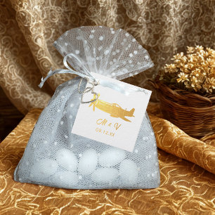 Wedding Birthday P-51 Mustang Vintage Airplane Favour Tags