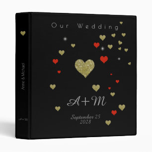 wedding black binder