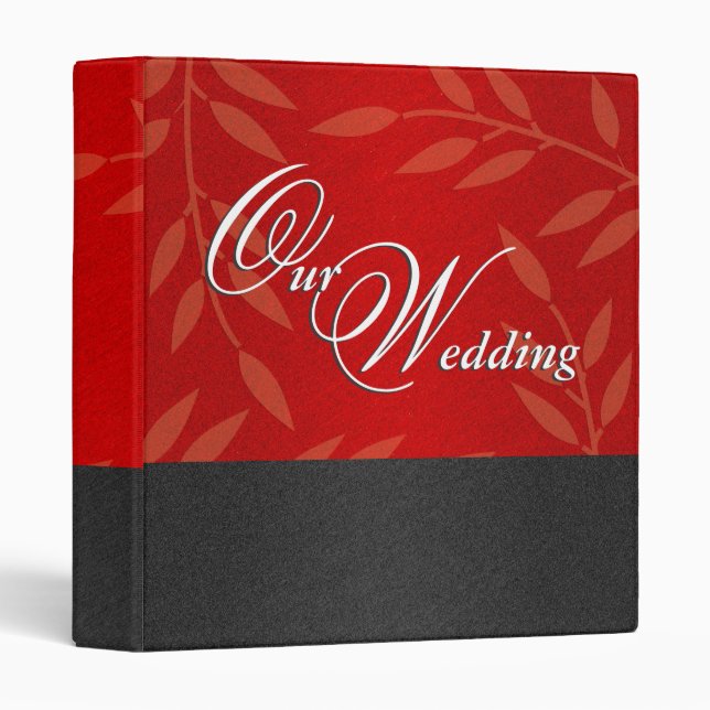 Wedding black red binder (Front/Spine)