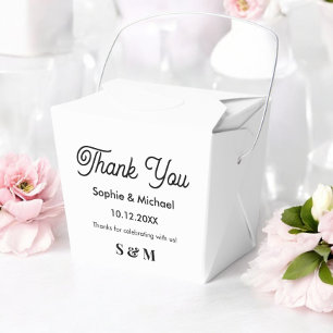 Wedding Black White Bride Groom Favor Box