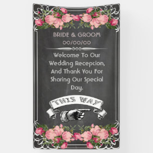 wedding blackboard banner