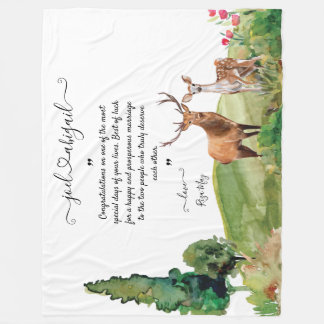 Wedding Blanket with Personal Message