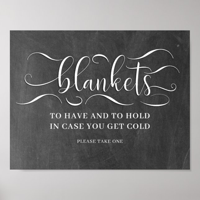 Wedding Blankets Sign (Front)