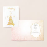 Wedding Blessing Two Shall Become One Foil Card<br><div class="desc">For I Have Found the One My Soul Loves. Song of Soloman 3:4 Real Gold Foil Floral Wedding Blessings and Congratulations with Bible Scripture Verses 1 Peter 4:8 Above All Love Deeply. So Romantic and Encouraging for the Future Bride and Groom. Elegant Real Gold Foil and lovely colourful floral with...</div>