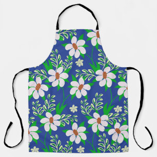 Wedding Bliss: Floral Invitation Background Apron