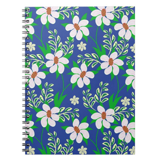 Wedding Bliss: Floral Invitation Background Notebook (Front)